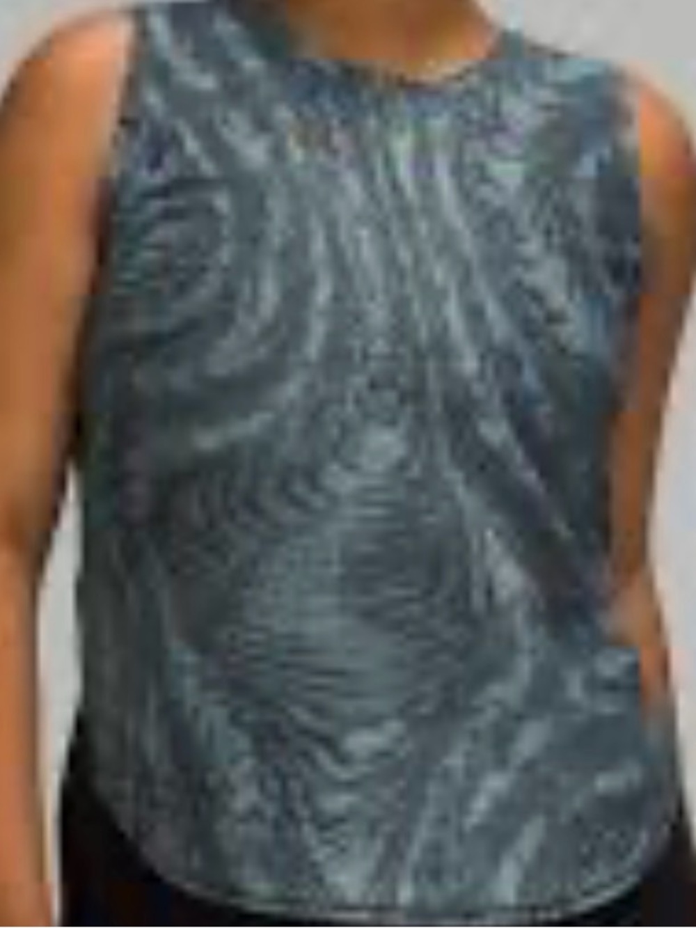 lululemon athletica Blue Marble-Print Sleeveless Tank